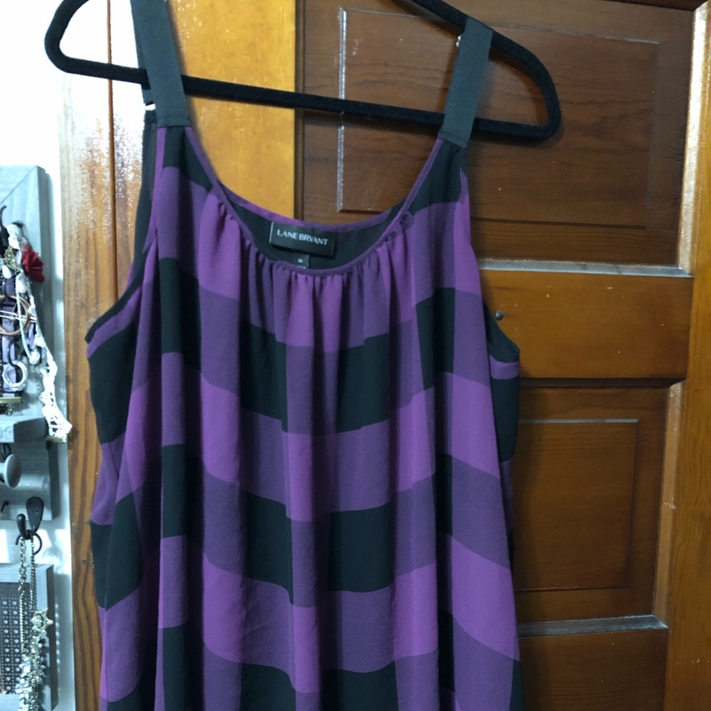 Purple plaid cami